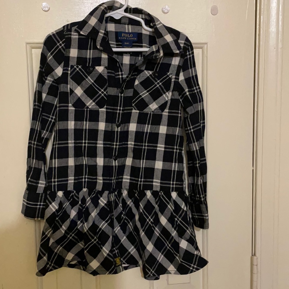 Ralph Lauren girls shirt dress. Size 4T. FINAL MARKDOWN - Picture 1 of 1